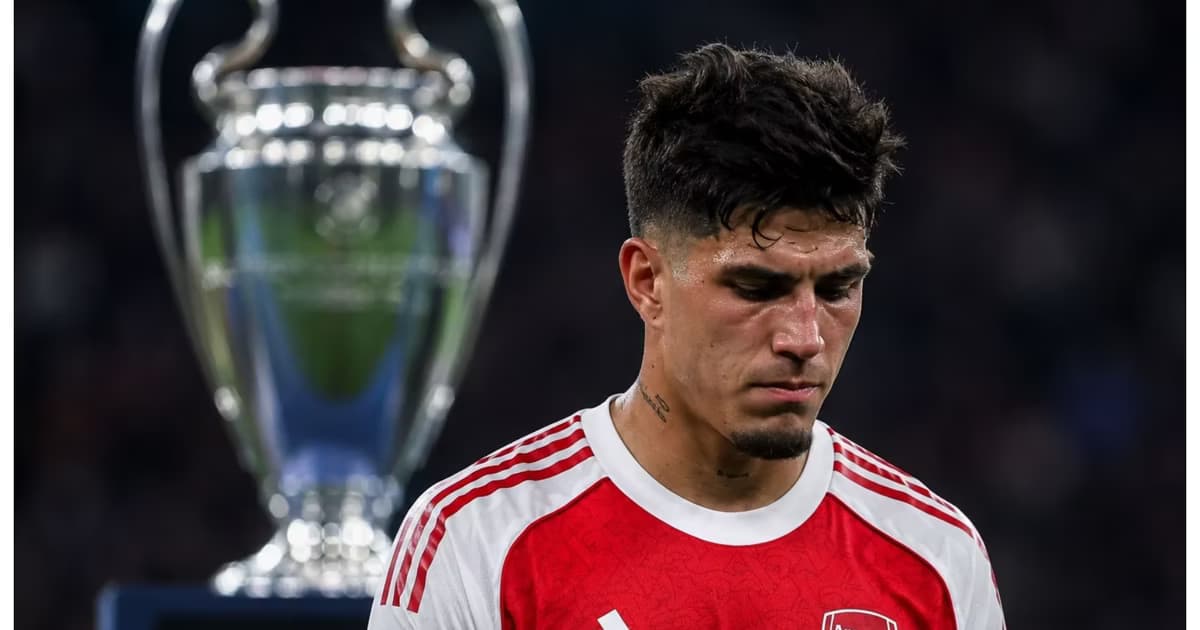 Piero Hincapié triste tras perder la final de la UCL