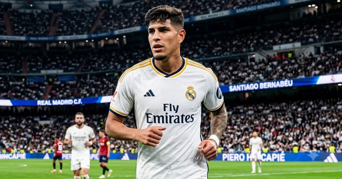 Piero Hincapié jugando para el Real Madrid