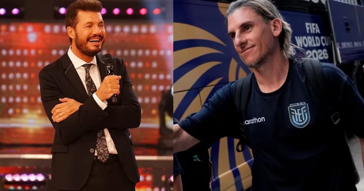 Marcelo Tinelli y Sebastián Beccacece