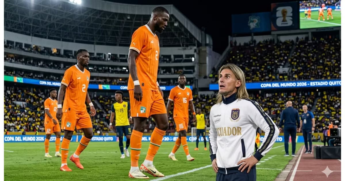 Beccacece y los jugadores de Costa de Marfil