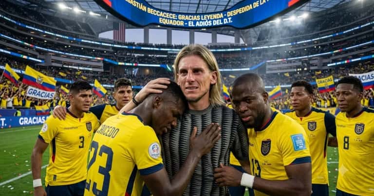 Beccacece se despidió en el camerino, solo 2 jugadores de Ecuador hablaron tras la eliminación