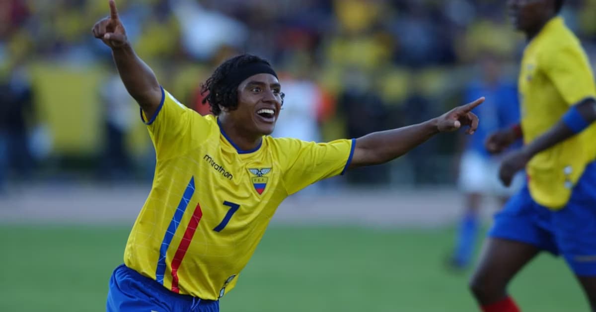 Franklin Salas con la selección de Ecuador