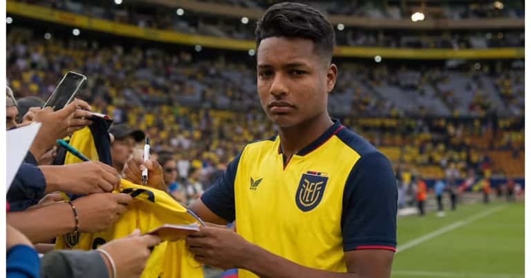 Jeremy Arévalo, el jugador más pedido por los hinchas de Ecuador para firmar autógrafos