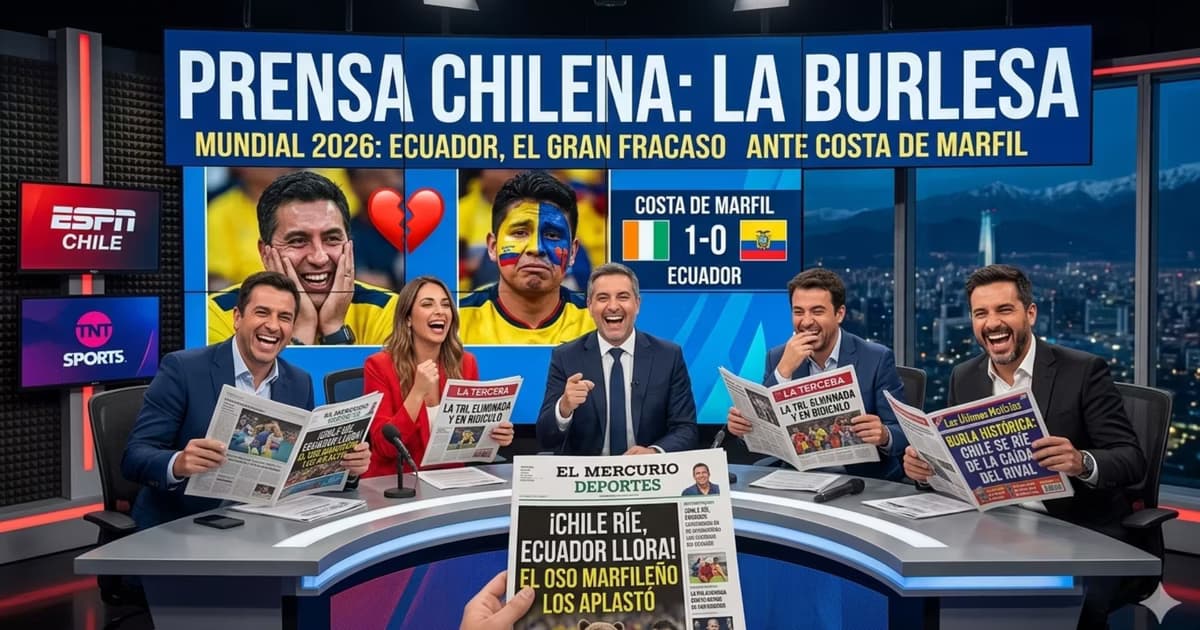 La prensa de Chile se burla de Ecuador