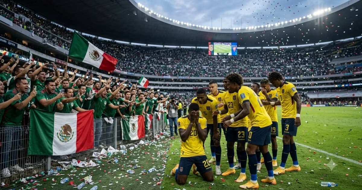 La afición mexicana y la selección ecuatoriana