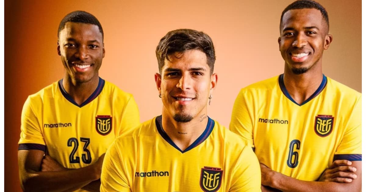 La camiseta de la selección ecuatoriana