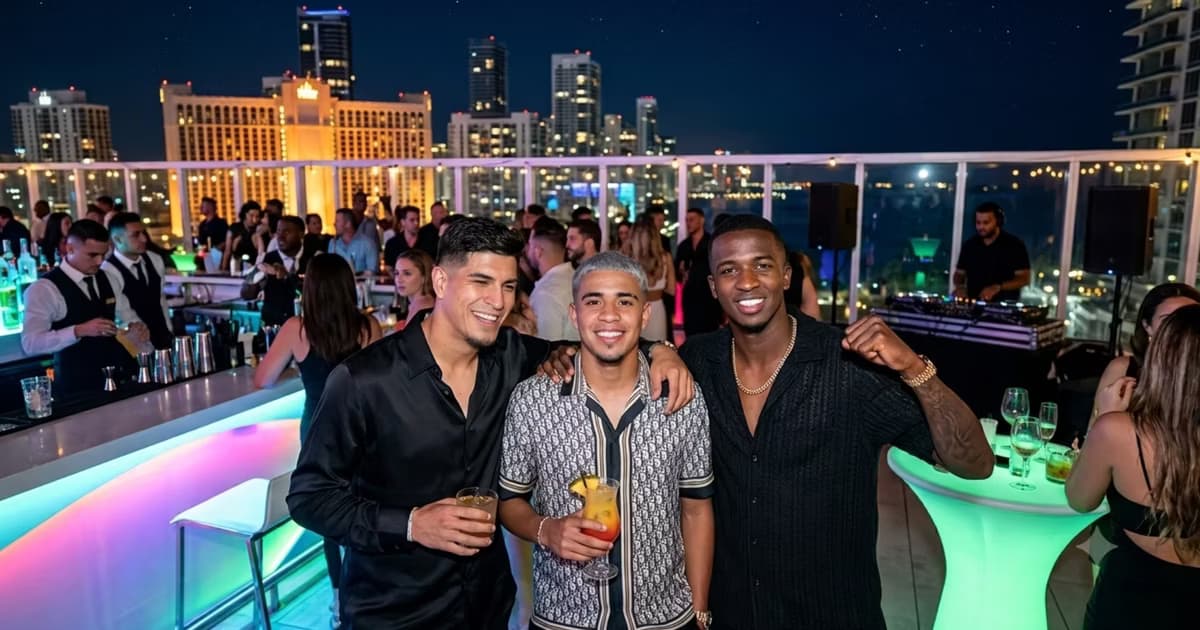 Hincapié, Pacho y Kendry Páez de fiesta