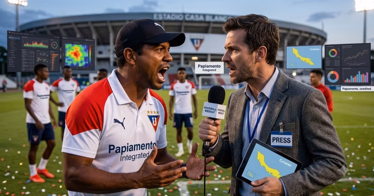 Franklin Salas y un periodista