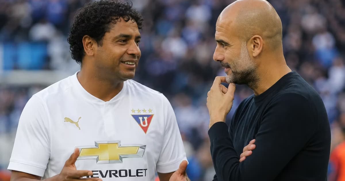 Franklin Salas y Pep Guardiola