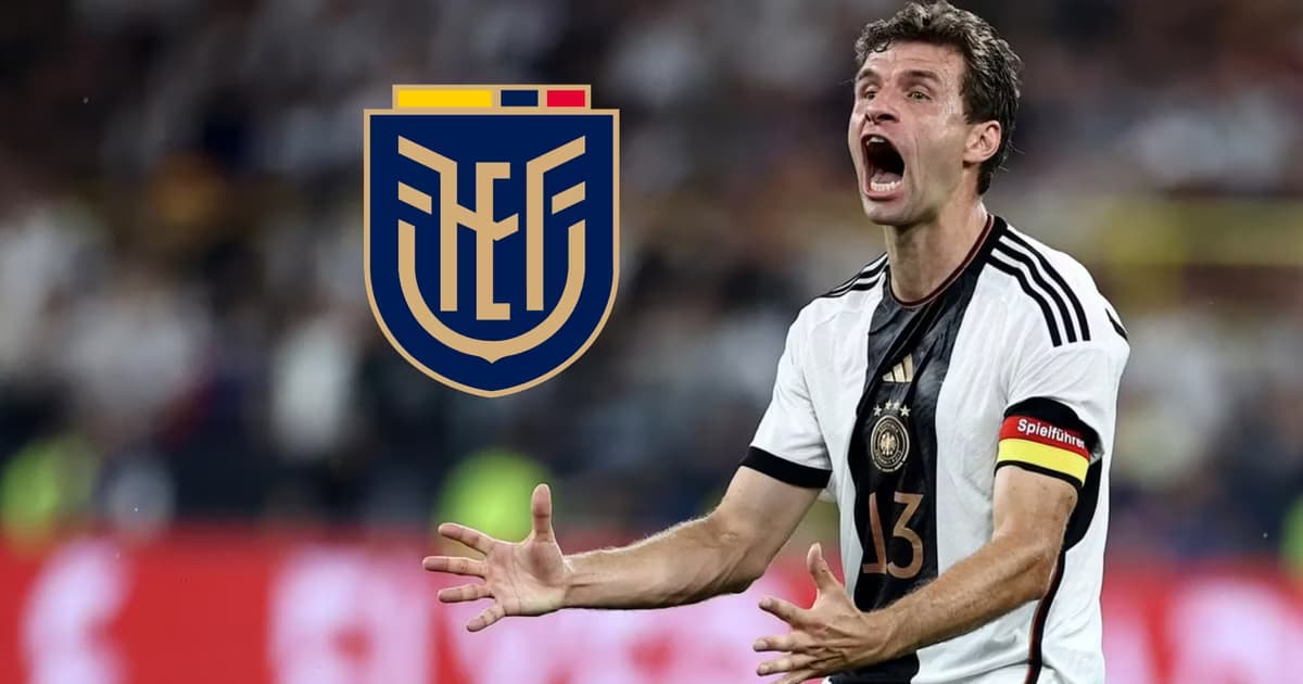 Thomas Muller y el escudo de la FEF