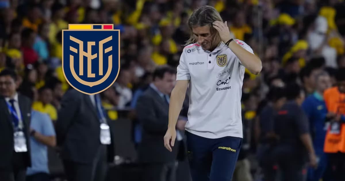 Beccacece en un partido de Ecuador