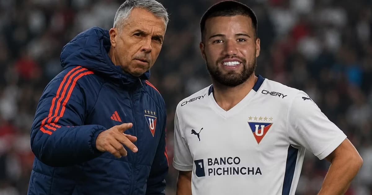 Gustavo Alvarez y Marcelo Weigandt en LDU
