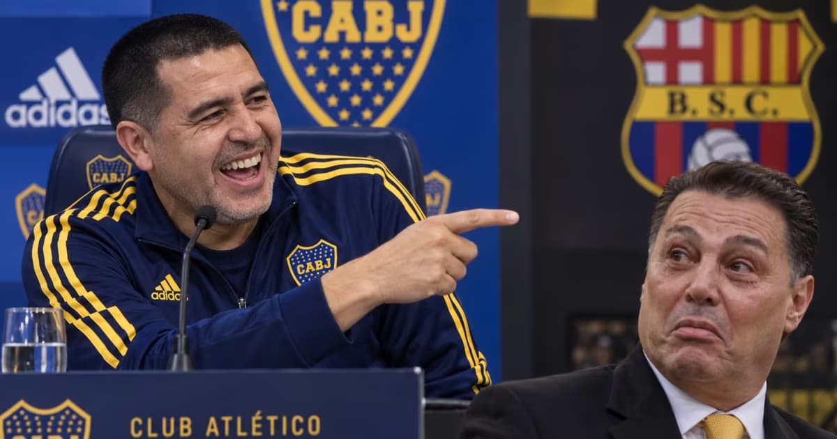 Román RIquelme se ríe de Alfaro Moreno