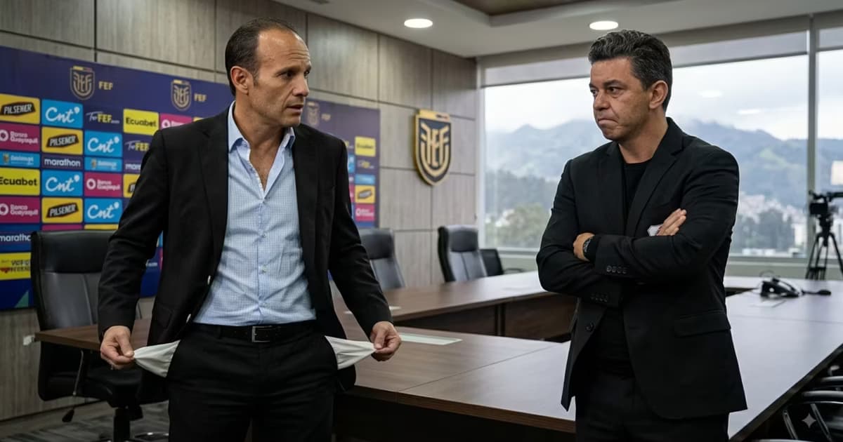 Marcelo Gallardo y Francisco Egas en una reunión