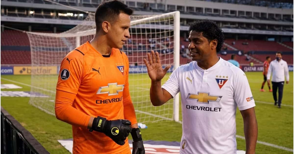 Franklin Salas y Gonzalo Valle en LDU