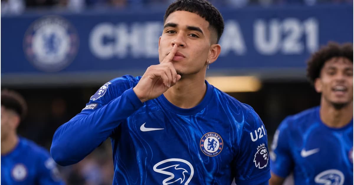 Kendry Páez en el Chelsea sub 21