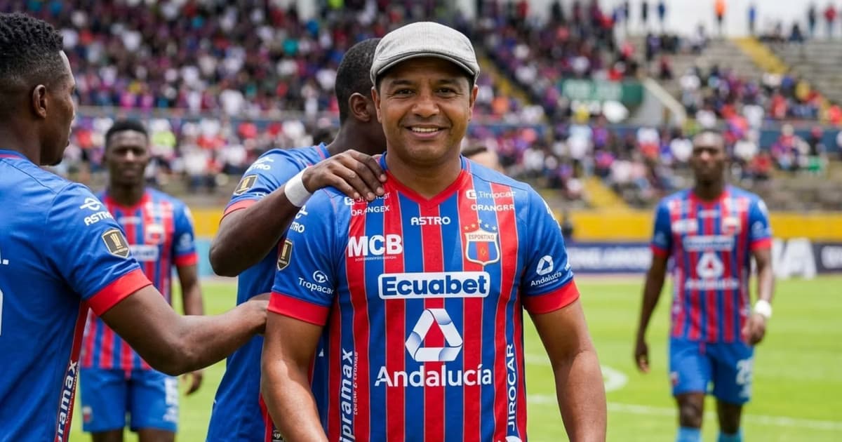 Franklin Salas con la camiseta del Deportivo Quito