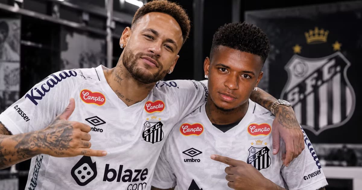 Neymar y Keny Arroyo en Santos