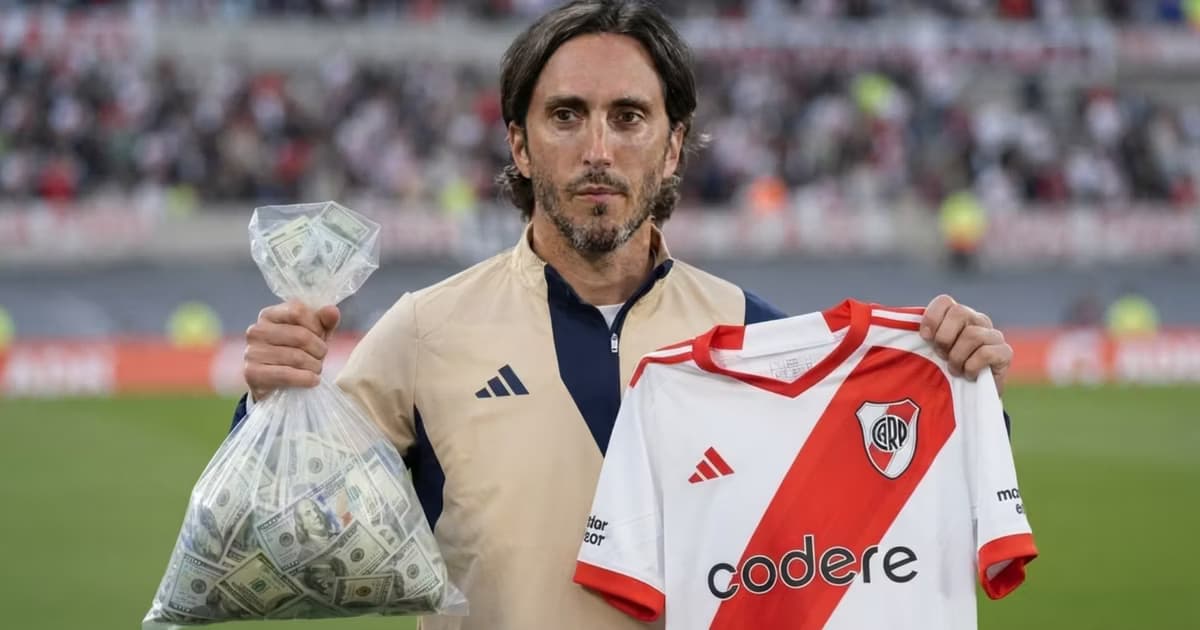 Luis Zubeldía con la camiseta de River Plate