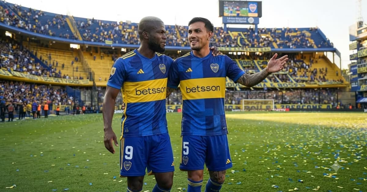 Peredes y Enner Valencia en Boca Juniors