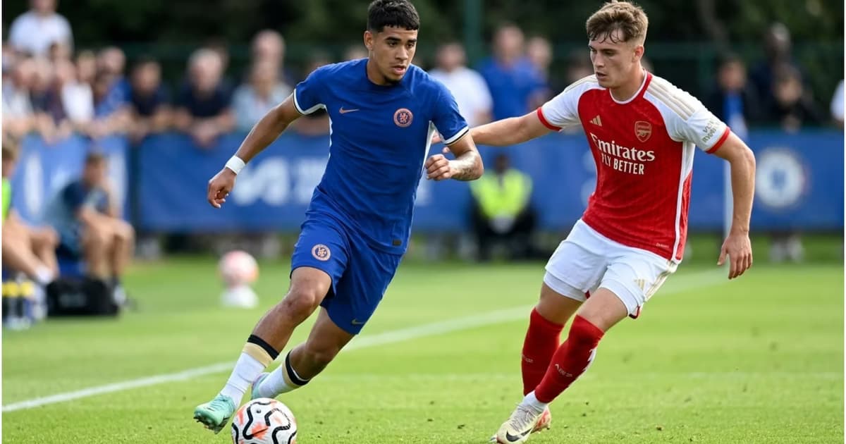 Kendry Páez con el Chelsea sub21