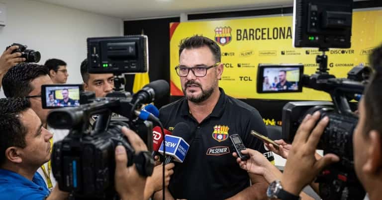 Pablo Trobbiani señaló la falta de efectividad de Barcelona SC tras la derrota ante Manta FC