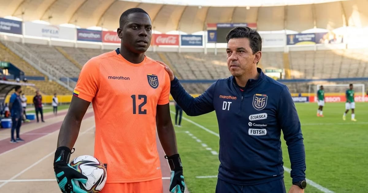 Moisés Ramírez junto a Marcelo Gallardo en la TRI