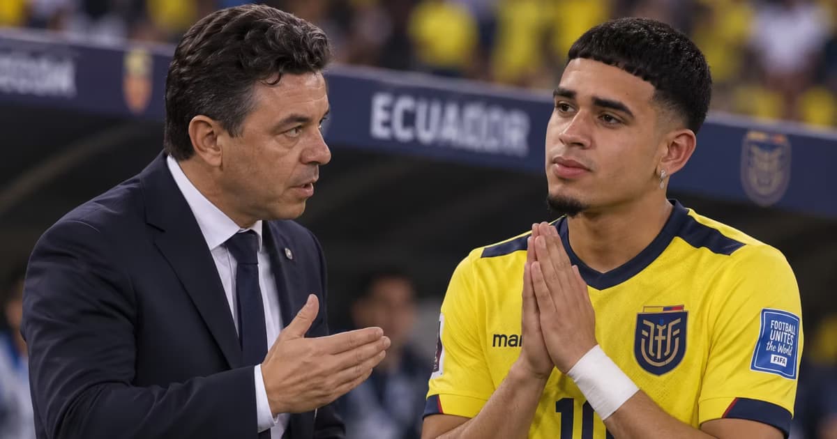 Marcelo Gallardo y Kendry Páez en la TRI
