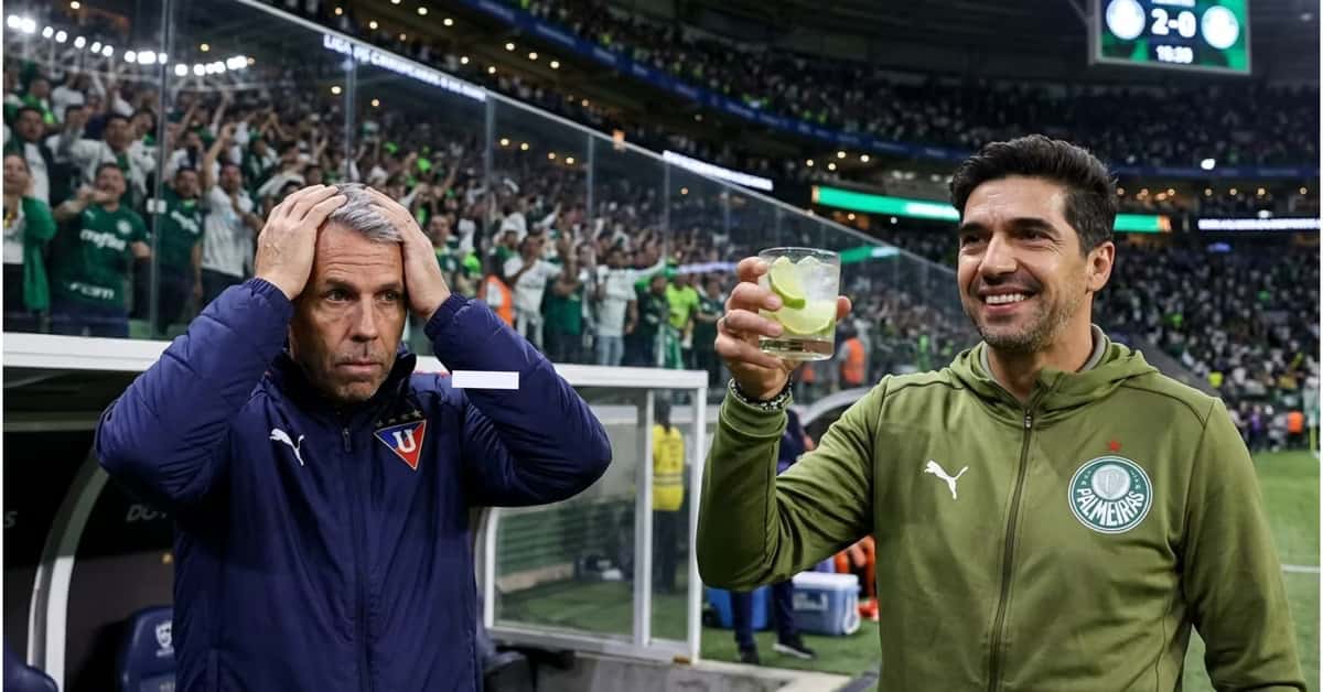 Abel Ferreira y Gustavo Álvarez