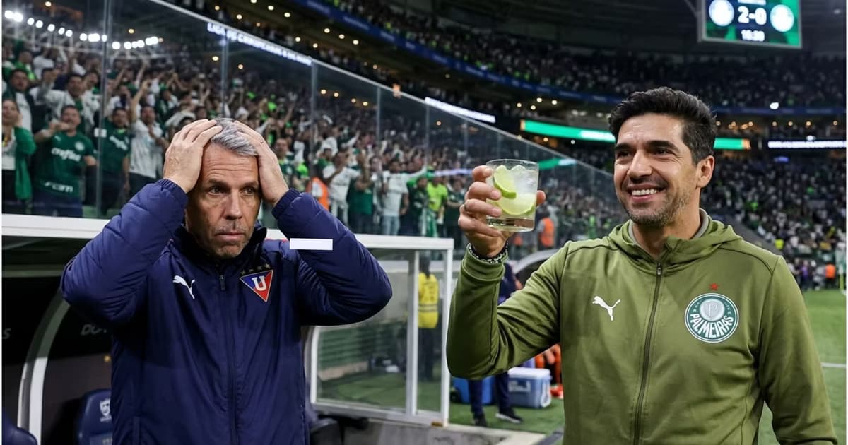 Abel Ferreira y Gustavo Álvarez