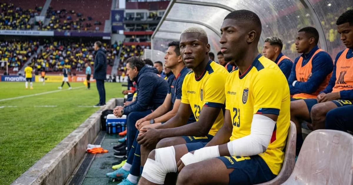 Moisés Caicedo y Joel Ordónez en la TRI