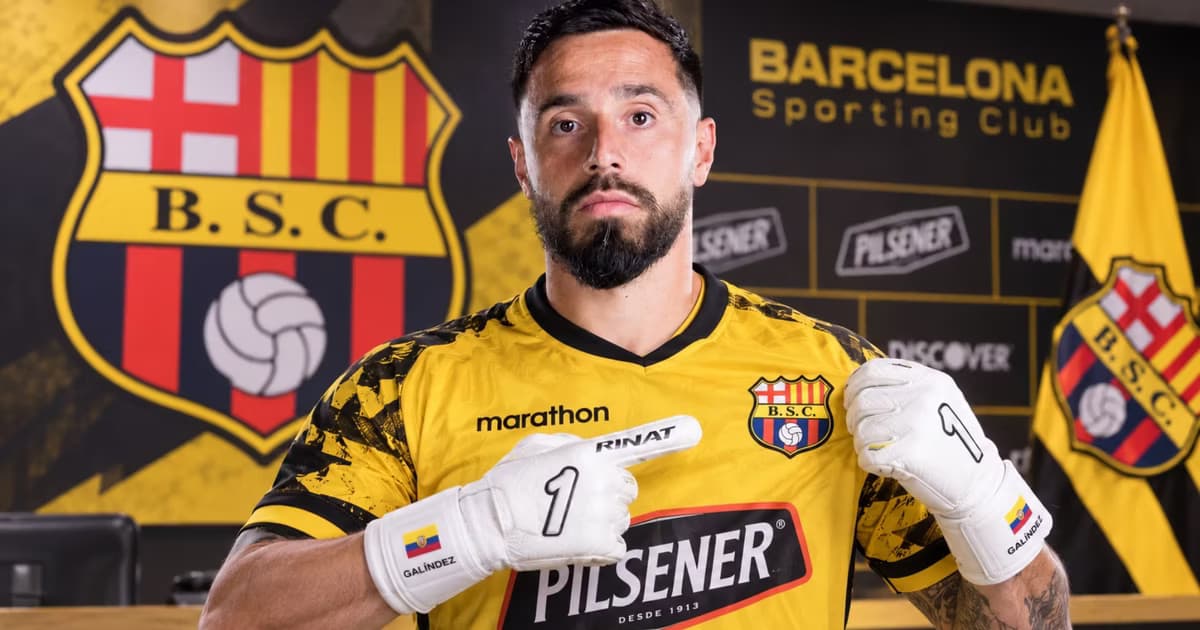 Hernán Galíndez como arquero de Barcelona SC