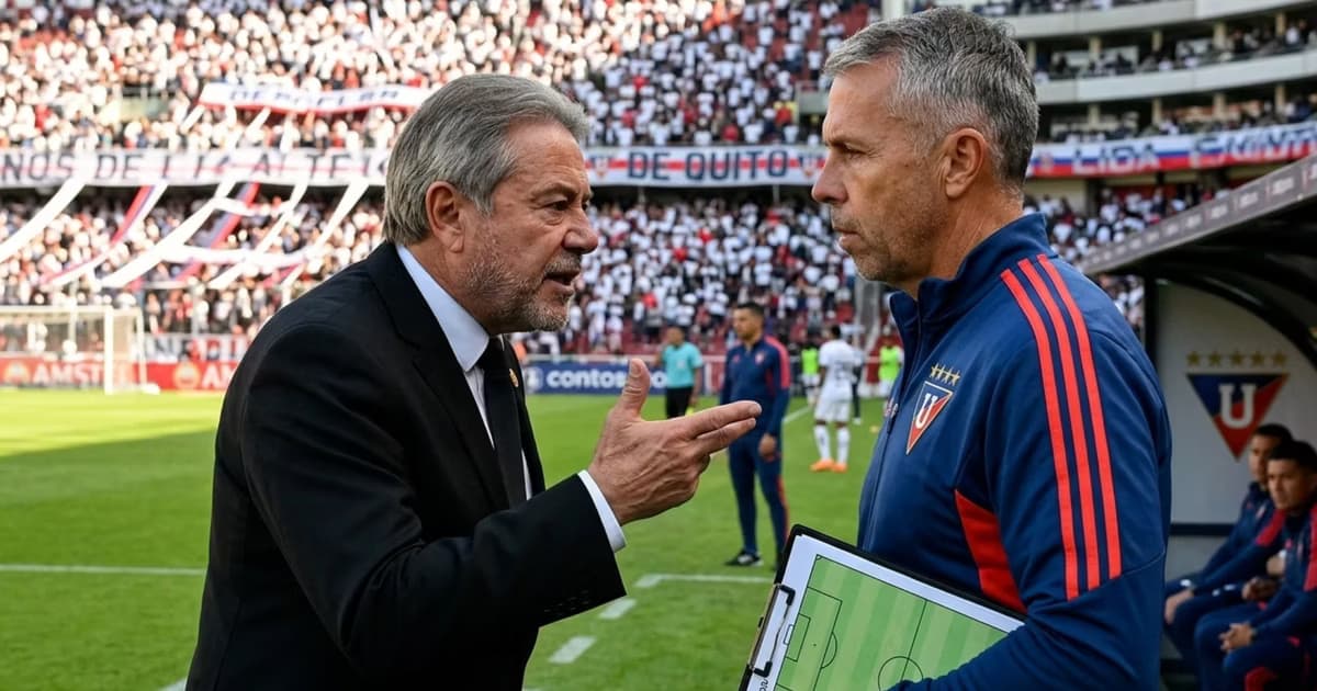 Isaac Alvarez reclamándole a Gustavo Álvarez