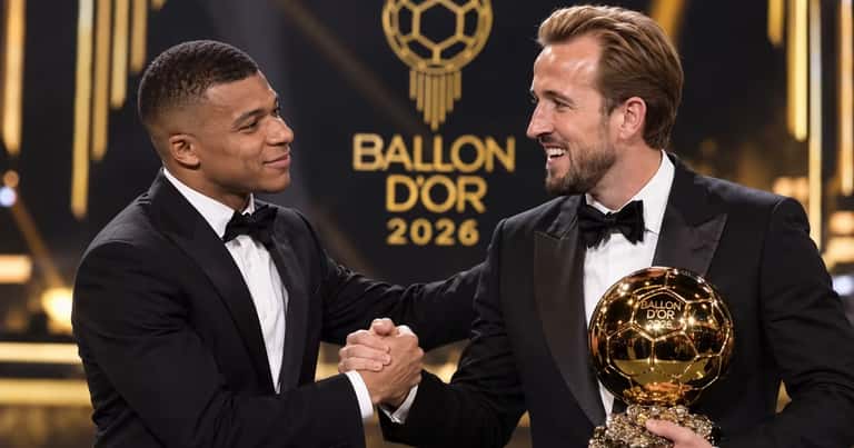 Mbappé deja atrás la derrota y felicita a Harry Kane por ganar el Balón de Oro 2026