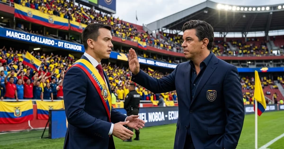 Marcelo Gallardo diciendo que no a Daniel Noboa