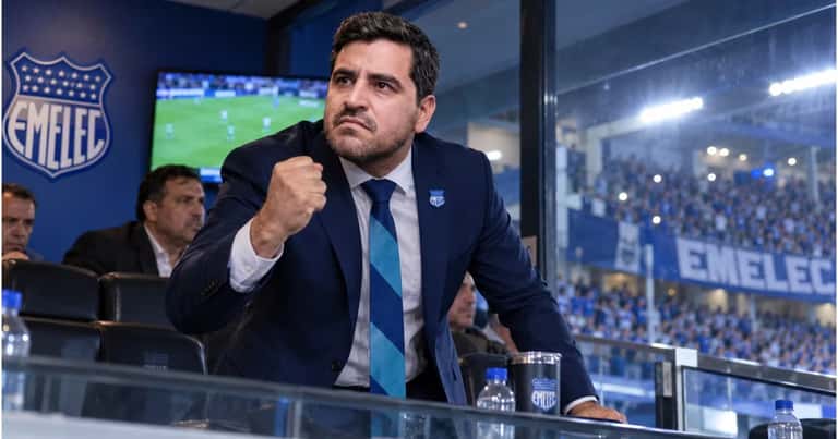 José David Jiménez reacciona con molestia tras otra derrota de Emelec ante Guayaquil City