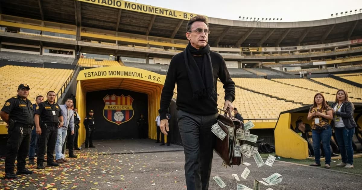 Michel Deller con un maletin entrando a BSC