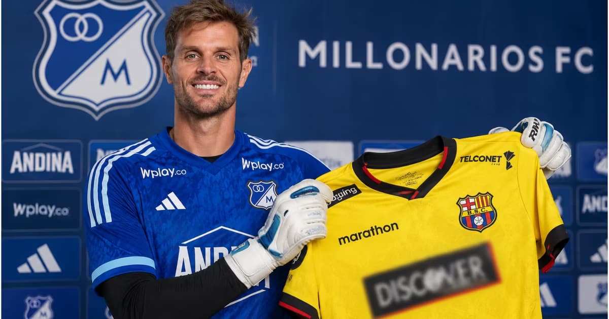 Javier Burrai como arquero de Millonarios