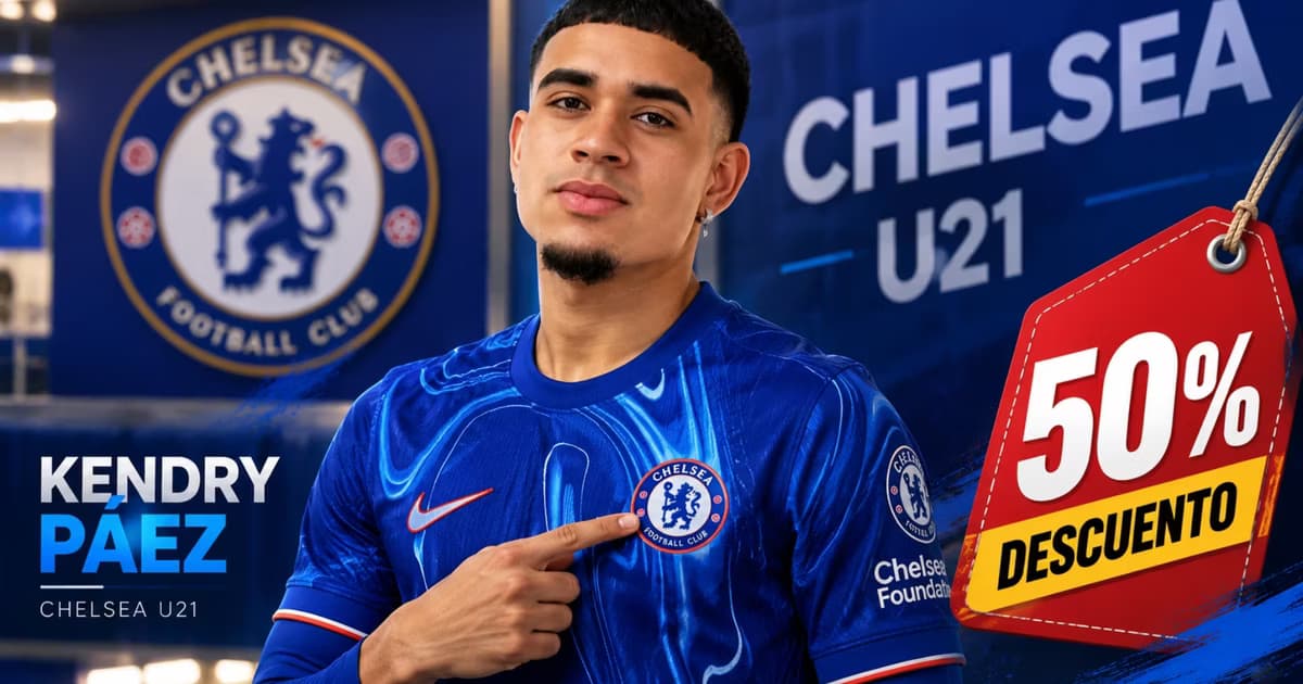 Kendry Páez con el Chelsea sub 21