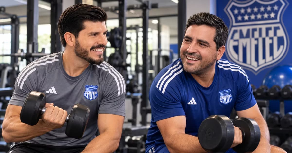 Chalo Vargas y José David Jiménez en el GYM