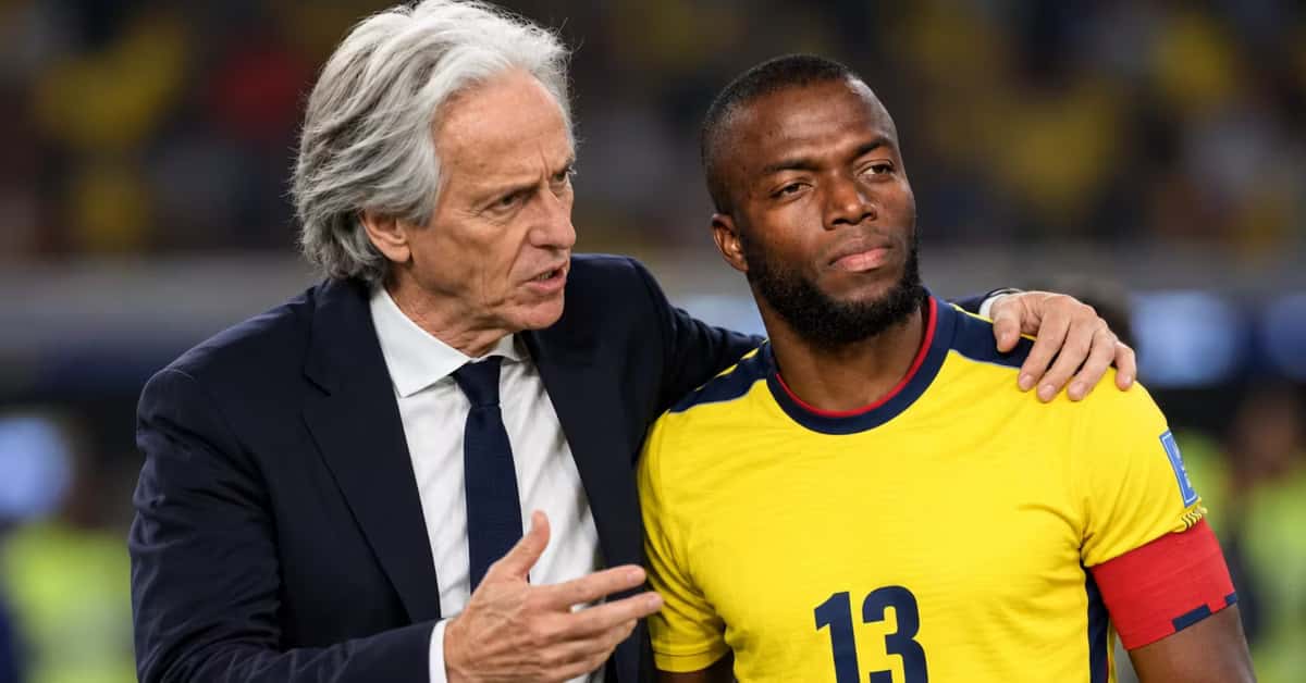Jorge Jesus y Enner Valencia