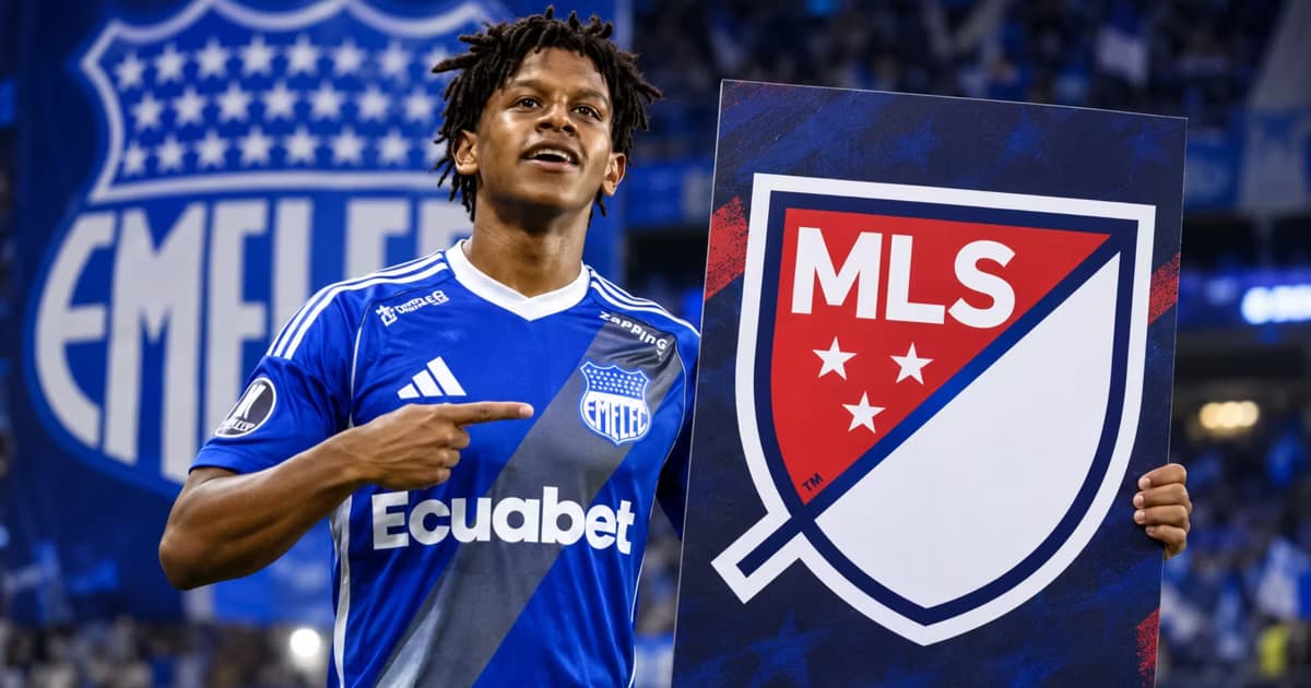 Luis Fragozo jugando en Emelec y con un cartel de la MLS