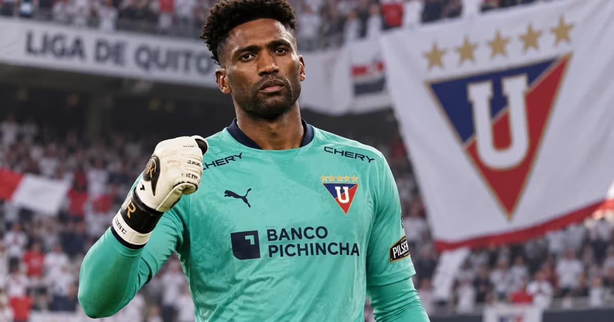 Alexander Dominguez como arquero de liga de quito