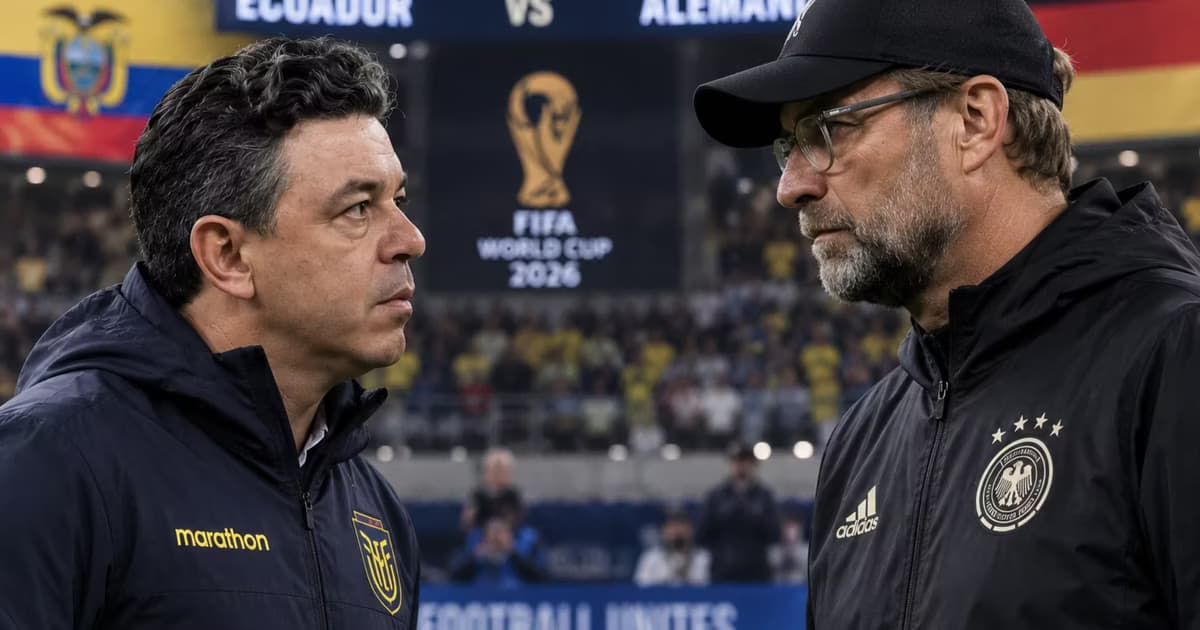 Marcelo Gallardo y Jugen Klopp viéndose