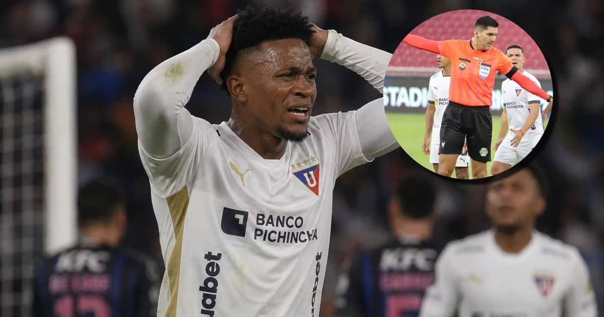Michael Estrada lamentándose un gol