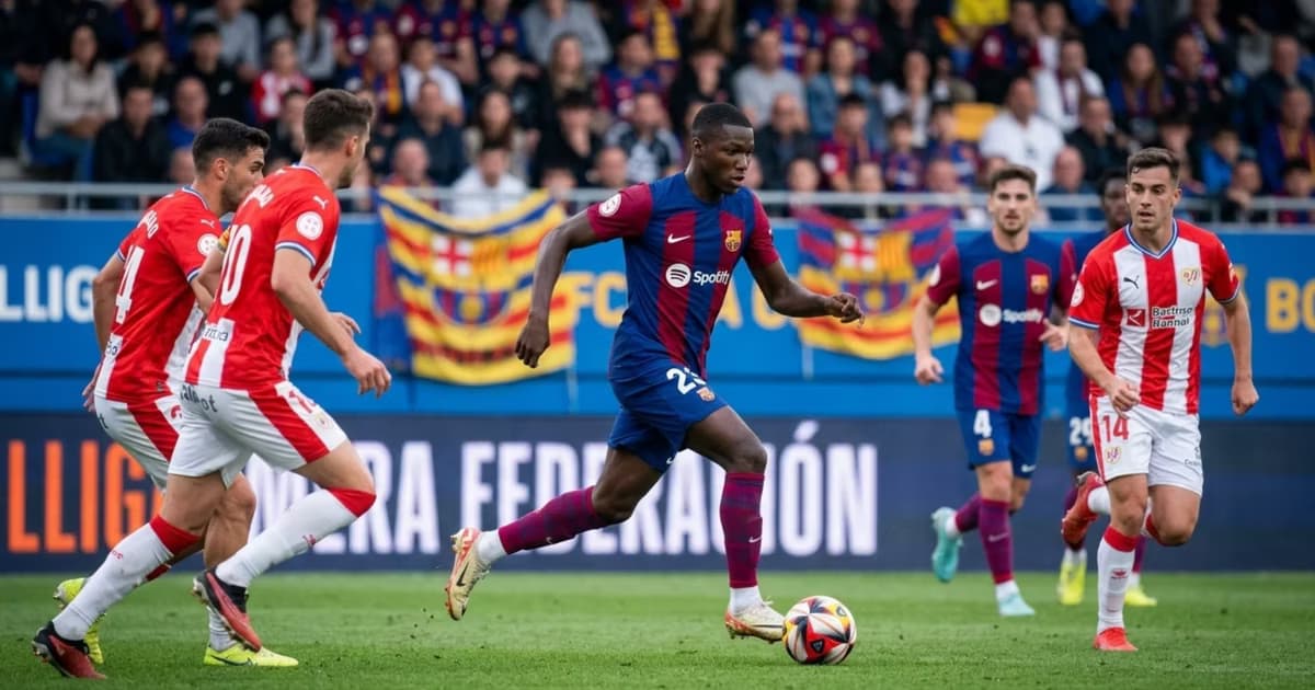 Josué Caicedo con el FC Barcelona