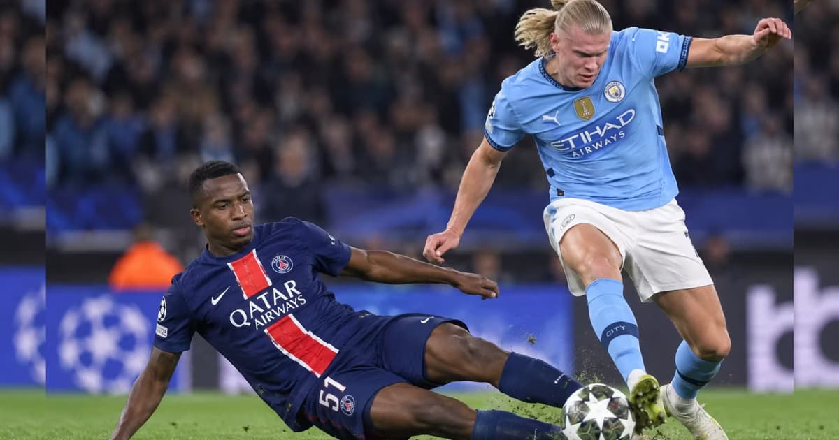 Willian Pacho contra Haaland