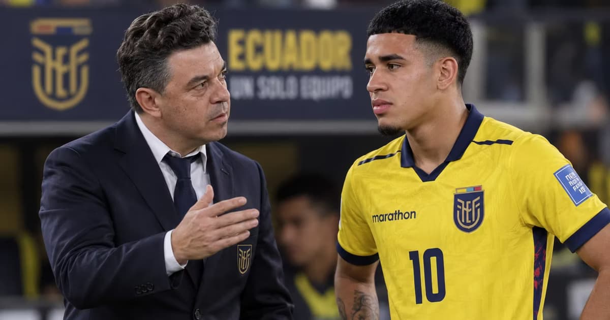 Marcelo Gallardo y Kendry Páez en la selección de Ecuador