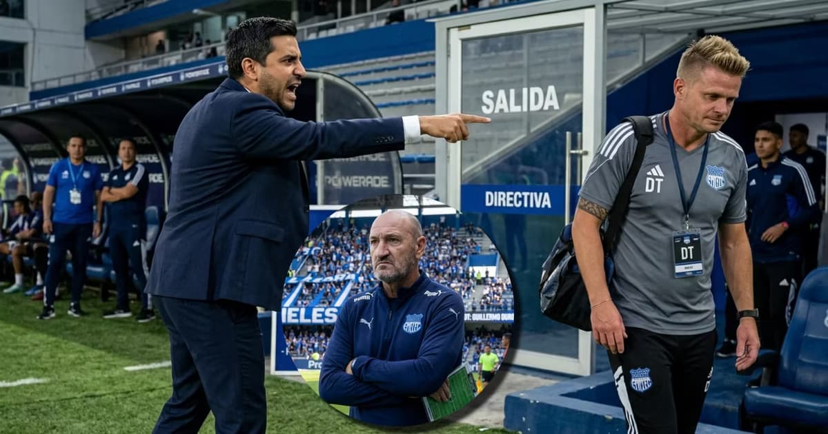 José David Jiménez y Cristian Nasuti en Emelec