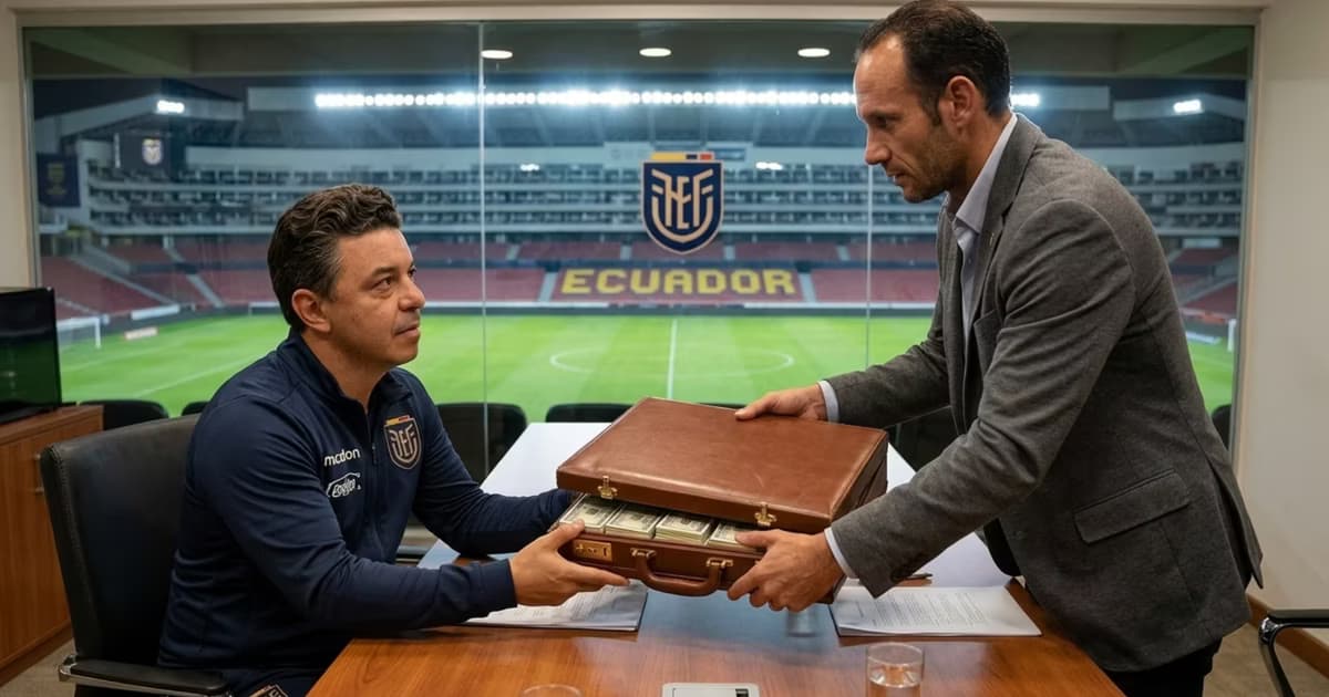 Marcelo Gallardo con Francisco Egas